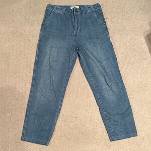 Deus Ex Machina Men's Relaxed Fit Lightweight Blue Carpenter Pants